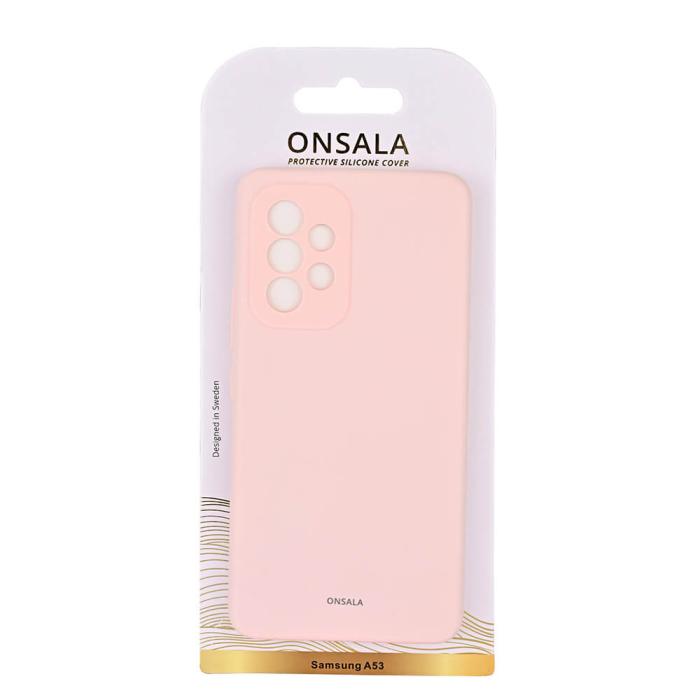 Bild 2, Onsala ONSALA Samsung Galaxy A53 Mobilskal Silikon Kritrosa - Teknikhallen.se