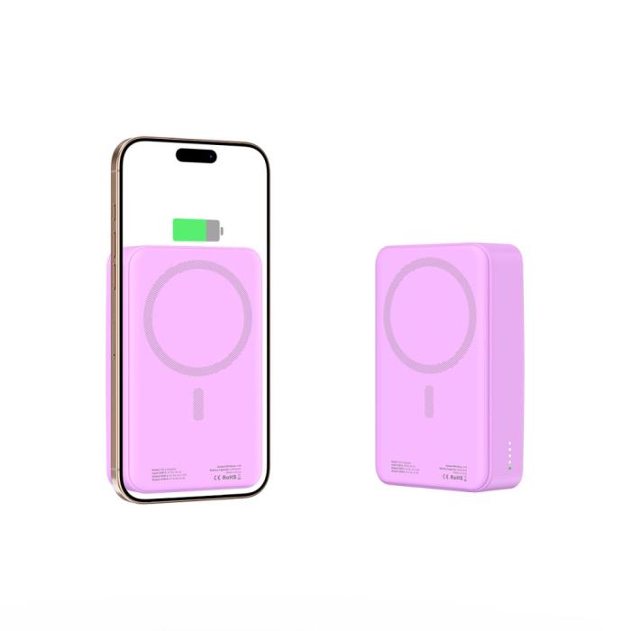 Bild 4, Tech-Protect Tech-Protect 20000 mAh MagSafe Powerbank LifeMag Lila - Teknikhallen.se