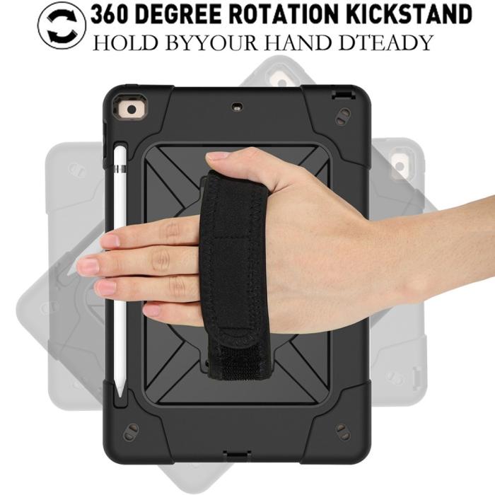 Bild 3,  iPad 10.2 2019/2020/2021 Skal Hybrid 360 Kickstand Svart - Teknikhallen.se