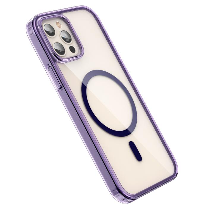 Bild 3, ColorPop ColorPop iPhone 12 Pro Max Skal CH MagSafe Transparent/Lila - Teknikhallen.se
