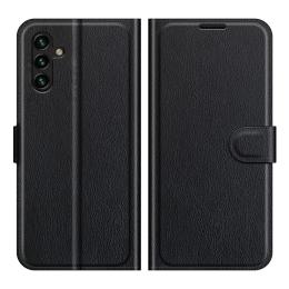  Samsung Galaxy A04s / A13 5G Fodral Litchi Läder Svart - Teknikhallen.se