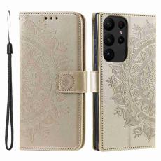  Samsung Galaxy S23 Ultra Fodral Mandala L&auml;der Guld - Teknikhallen.se