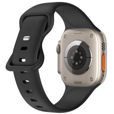 ColorPop Silikon Armband Butterfly Apple Watch 42/41/40/38 mm (M/L) Svart - Teknikhallen.se