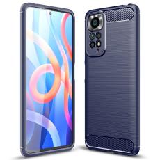  Xiaomi Redmi Note 11 4G Skal Borstad St&aring;l Textur Bl&aring; - Teknikhallen.se