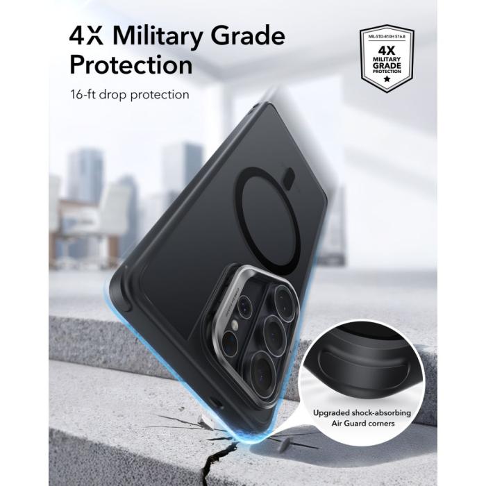 Bild 5, ESR ESR Galaxy S26 Ultra Skal MagSafe Classic Hybrid Kickstand Frosted Black - Teknikhallen.se