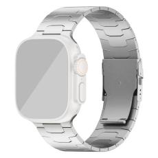  Apple Watch 42/44/45/46/49 mm Klockarmband Metall Silver - Teknikhallen.se