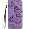  Samsung Galaxy S22 Ultra Fodral Tryck Butterfly Lila - Teknikhallen.se