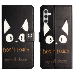  Samsung Galaxy A35 5G Fodral Med Tryck Dont Touch Katt - Teknikhallen.se