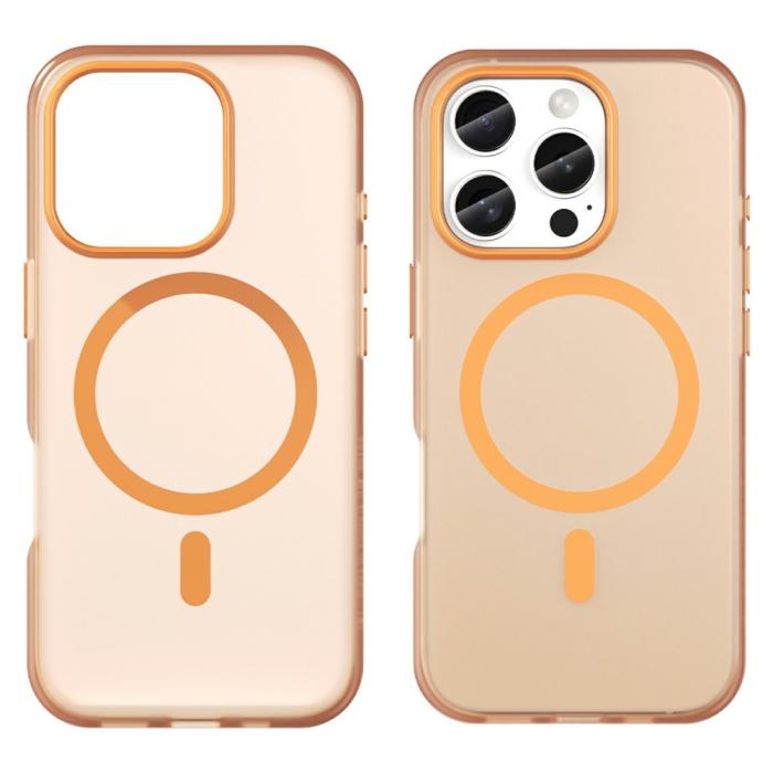 Bild 2,  iPhone 16 Pro Skal MagSafe Slim Matt Orange - Teknikhallen.se
