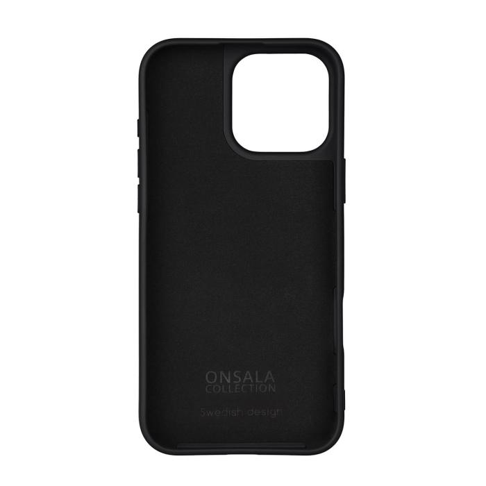 Bild 2, Onsala Onsala iPhone 16 Pro Max Mobilskal Med Silikonkänsla Svart - Teknikhallen.se
