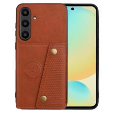  Galaxy A56 5G/A36 5G Skal L&auml;der Med Kortfack Och Magnet - Teknikhallen.se