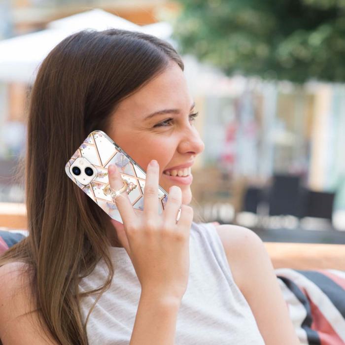 Bild 4,  iPhone 15 Skal Marmor Ring Krona - Teknikhallen.se