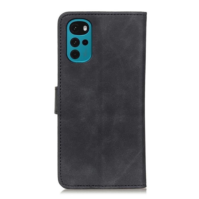 Bild 3, KHAZNEH KHAZNEH Motorola Moto G22 Fodral Retro Svart - Teknikhallen.se