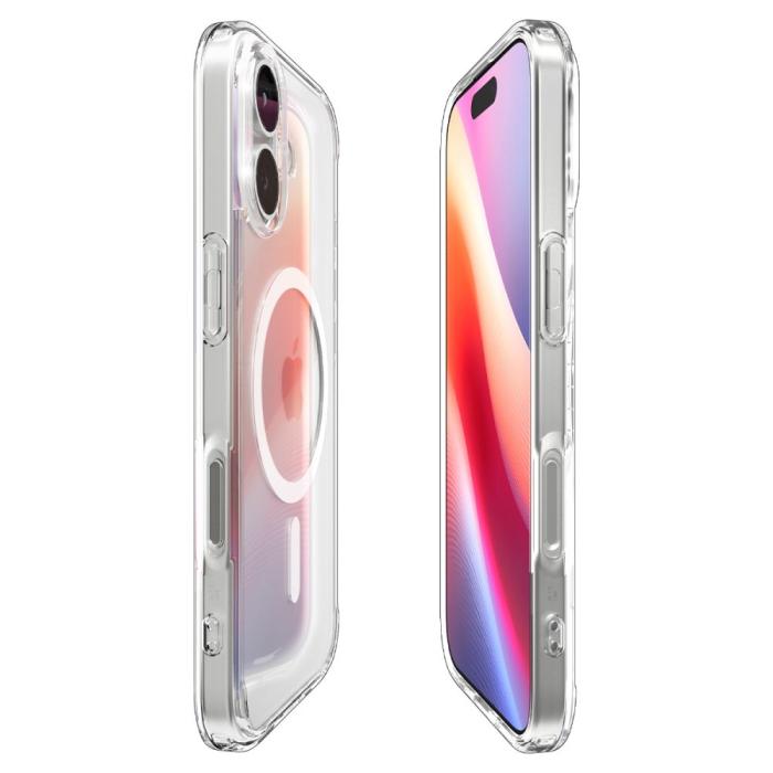 Bild 6, Spigen Spigen iPhone 17 Skal MagSafe Ultra Hybrid Transparent/Vit - Teknikhallen.se