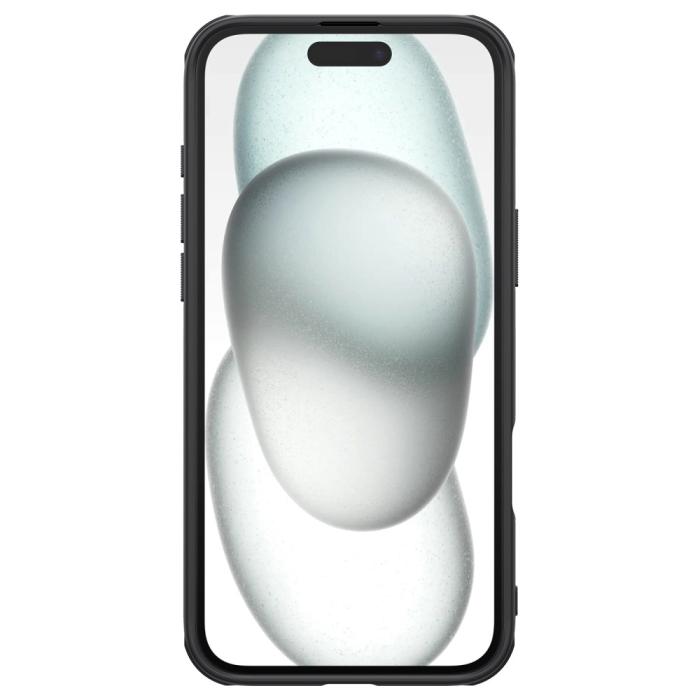 Bild 4, NILLKIN NILLKIN iPhone 16 Skal Frosted Shield Pro Svart - Teknikhallen.se