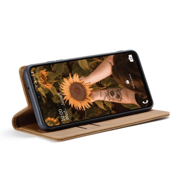 Bild 3, CASEME CASEME Samsung Galaxy A23 5G Fodral Flip Läder Brun - Teknikhallen.se