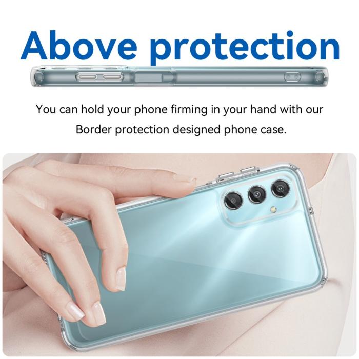 Bild 4,  Samsung Galaxy A25 5G Skal Shockproof Akryl/TPU Transparent - Teknikhallen.se