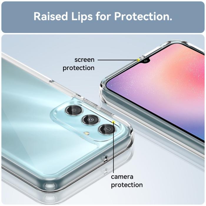 Bild 6,  Samsung Galaxy A25 5G Skal Shockproof Akryl/TPU Transparent - Teknikhallen.se
