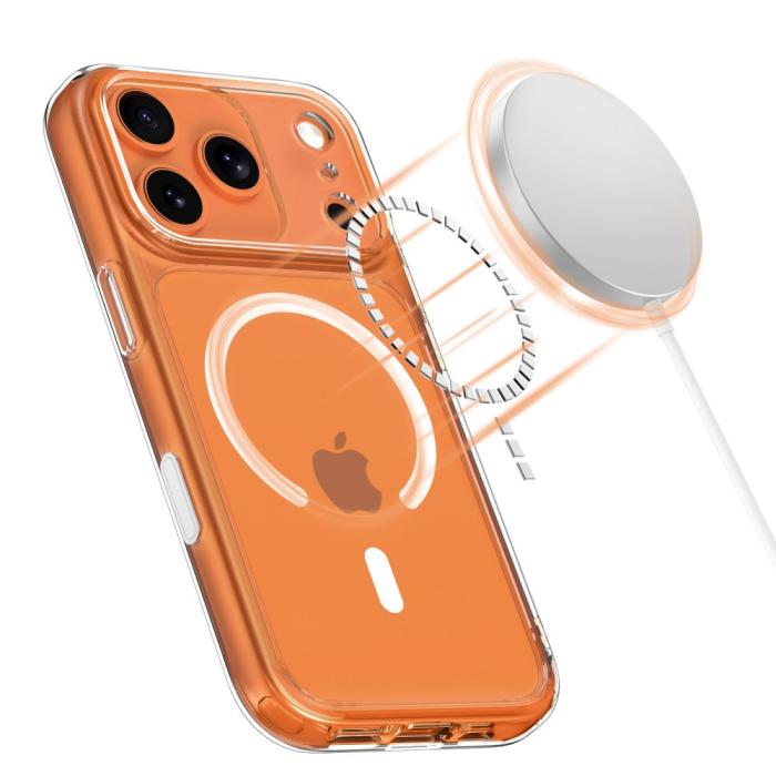 Bild 4, Tech-Protect Tech-Protect iPhone 17 Pro Skal MagSafe MagPeak Transparent - Teknikhallen.se