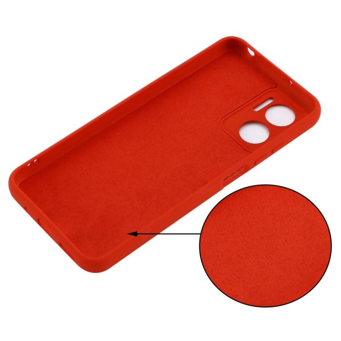Bild 4,  Xiaomi Redmi 10 5G Skal Liquid Silikon Röd - Teknikhallen.se