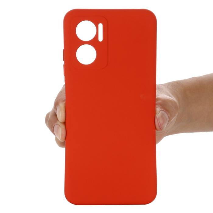 Bild 5,  Xiaomi Redmi 10 5G Skal Liquid Silikon Röd - Teknikhallen.se