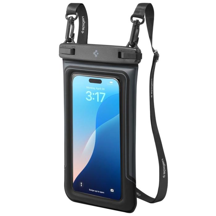 Bild 6, Spigen Spigen 2-PACK Universal Vattentät Påse / Mobilväska Svart - Teknikhallen.se