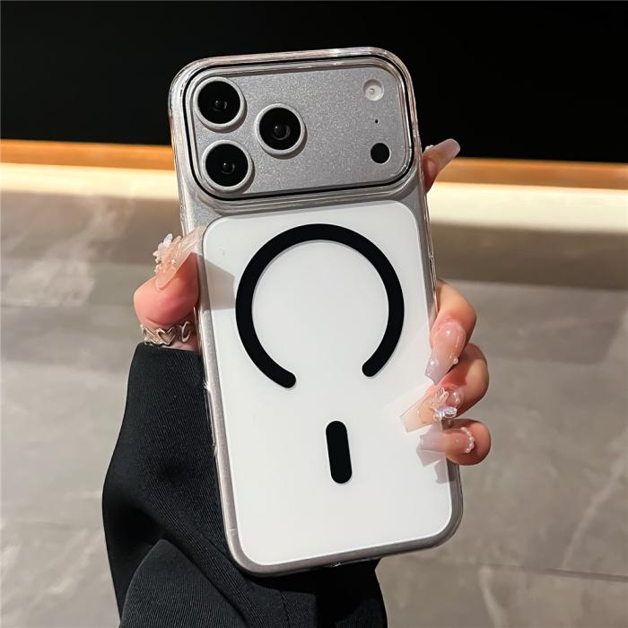 Bild 2,  iPhone 18 Pro / 17 Pro Skal MagSafe Transparent/Svart - Teknikhallen.se