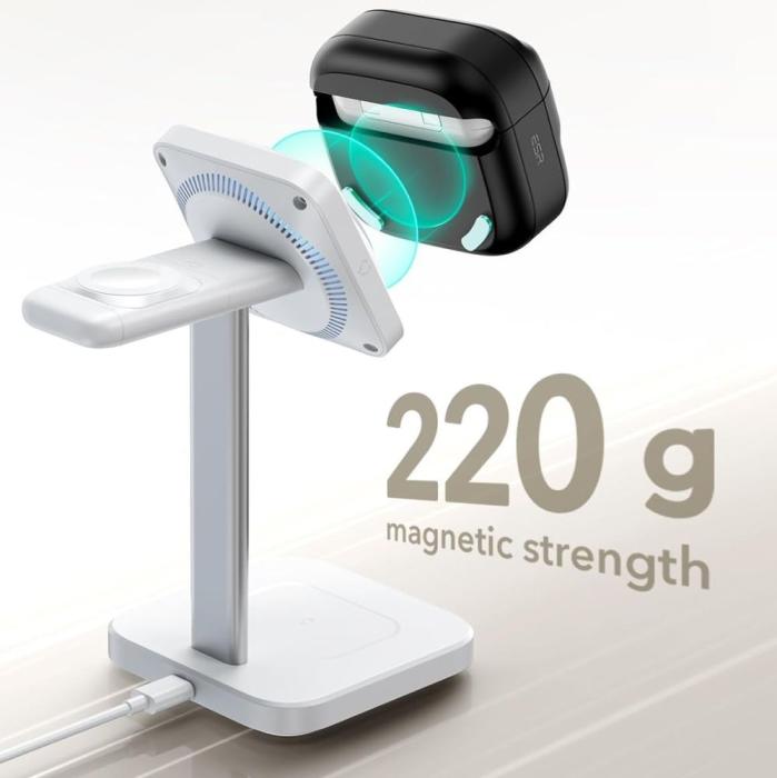 Bild 3, ESR ESR AirPods 4 Skal MagSafe Pulse HaloLock Svart - Teknikhallen.se