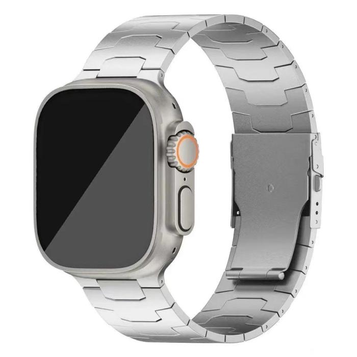 Bild 2,  Apple Watch 42/44/45/46/49 mm Klockarmband Metall Silver - Teknikhallen.se