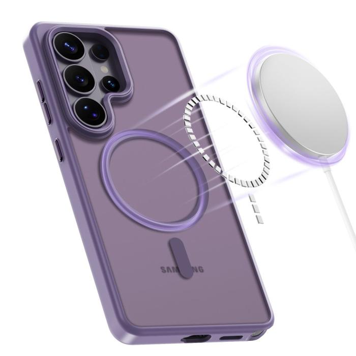 Bild 4, Tech-Protect Tech-Protect Galaxy S26 Ultra Skal MagSafe MagMat Cobalt Violet - Teknikhallen.se