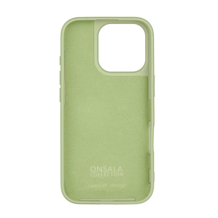 Bild 2, Onsala Onsala iPhone 16 Pro Mobilskal Med Silikonkänsla Lime - Teknikhallen.se