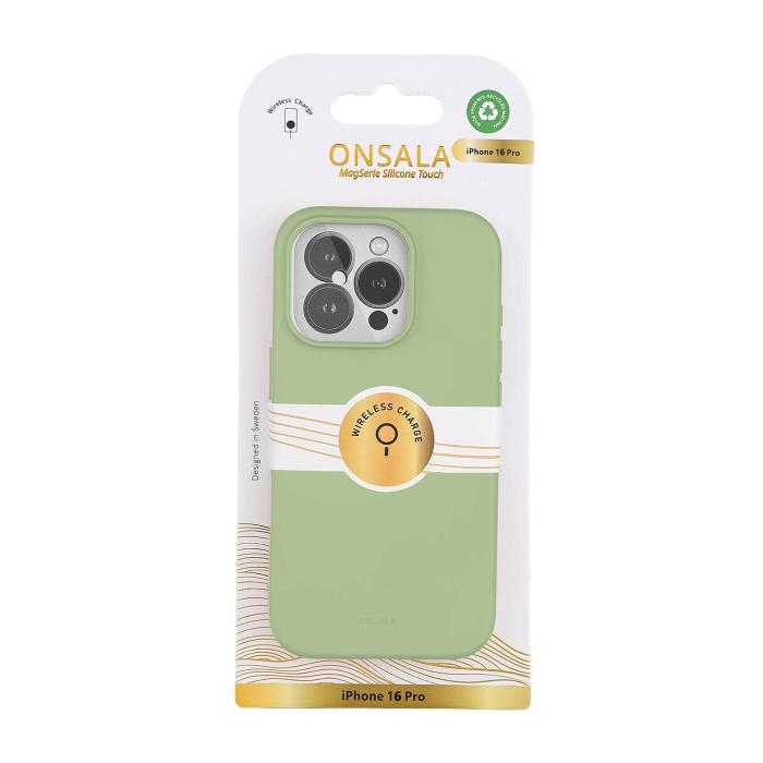 Bild 3, Onsala Onsala iPhone 16 Pro Mobilskal Med Silikonkänsla Lime - Teknikhallen.se