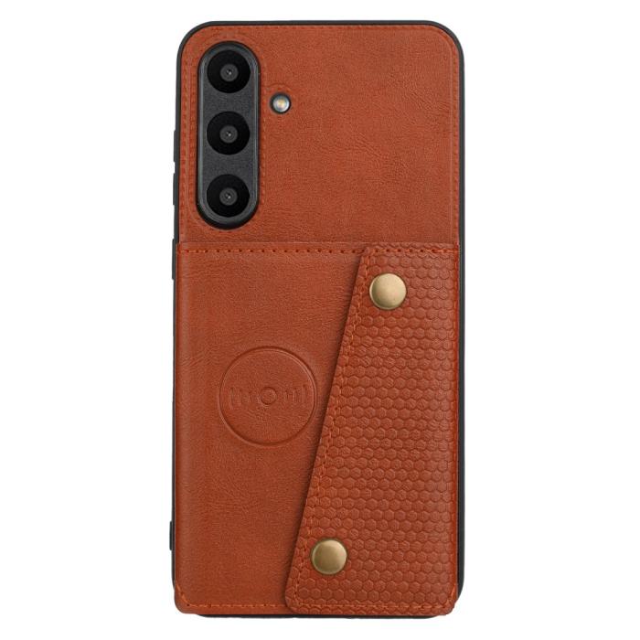 Bild 2,  Galaxy A56 5G/A36 5G Skal Läder Med Kortfack Och Magnet - Teknikhallen.se