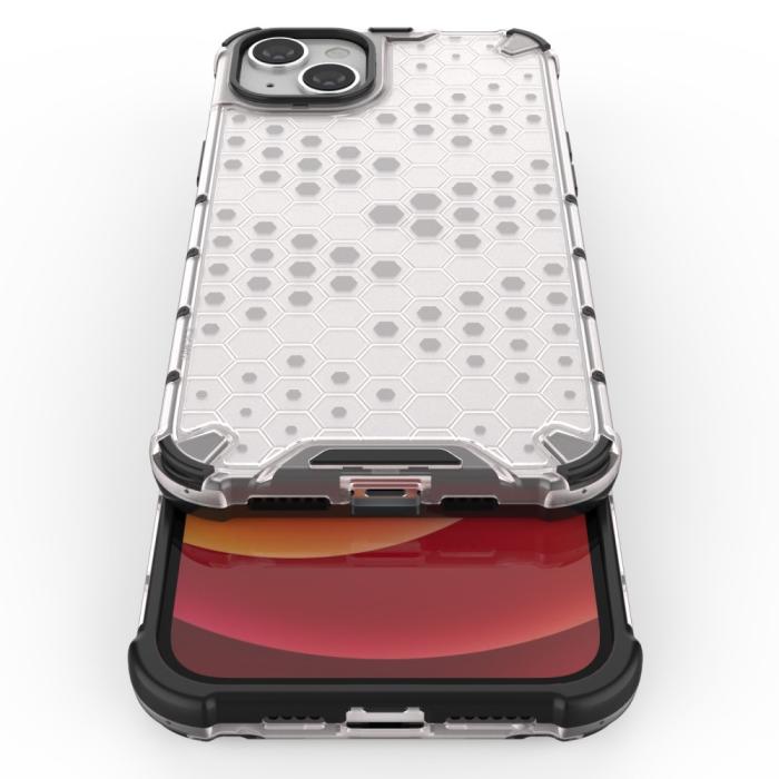 Bild 3,  iPhone 15 Skal Honeycomb Shockproof Vit - Teknikhallen.se