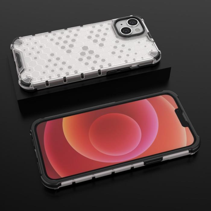 Bild 4,  iPhone 15 Skal Honeycomb Shockproof Vit - Teknikhallen.se