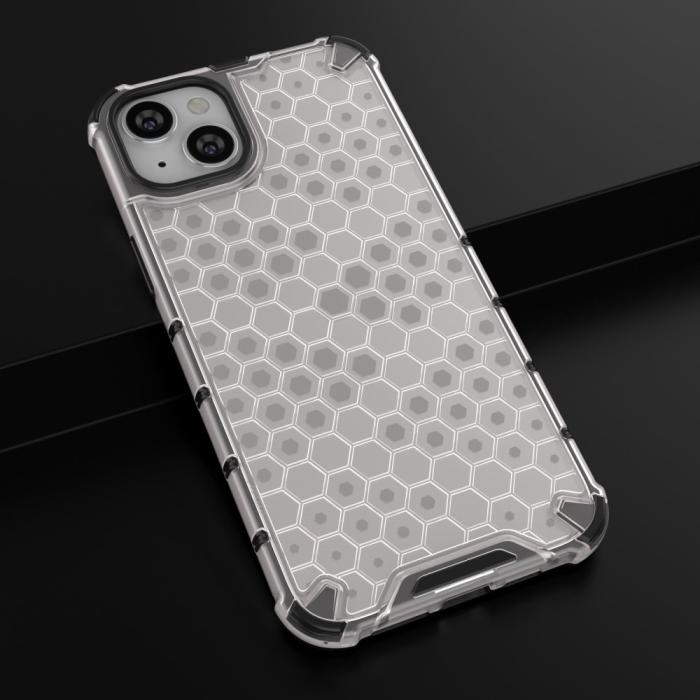 Bild 5,  iPhone 15 Skal Honeycomb Shockproof Vit - Teknikhallen.se