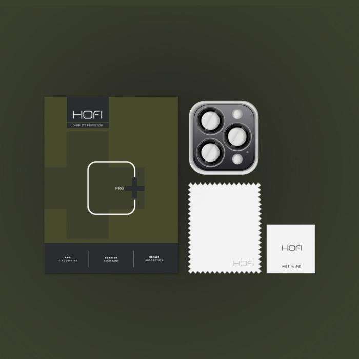 Bild 4, HOFI HOFI iPhone 16 Pro / 16 Pro Max Linsskydd CamRing Pro+ Svart - Teknikhallen.se