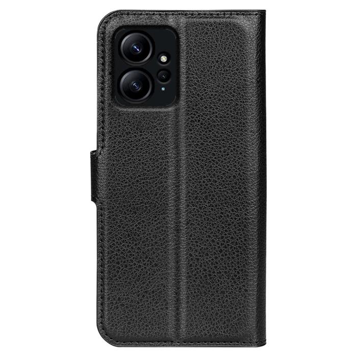 Bild 6,  Xiaomi Redmi Note 12 4G Fodral Litchi Läder Svart - Teknikhallen.se