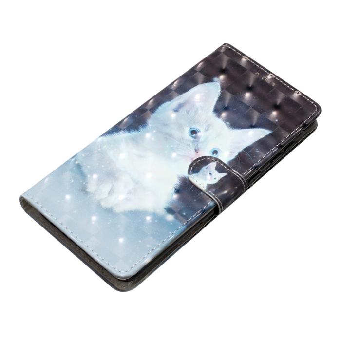 Bild 4,  iPhone 16 Pro Fodral Med Tryck Vit Katt - Teknikhallen.se