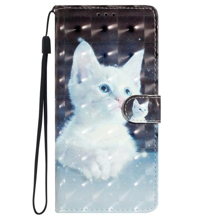 Bild 6,  iPhone 16 Pro Fodral Med Tryck Vit Katt - Teknikhallen.se