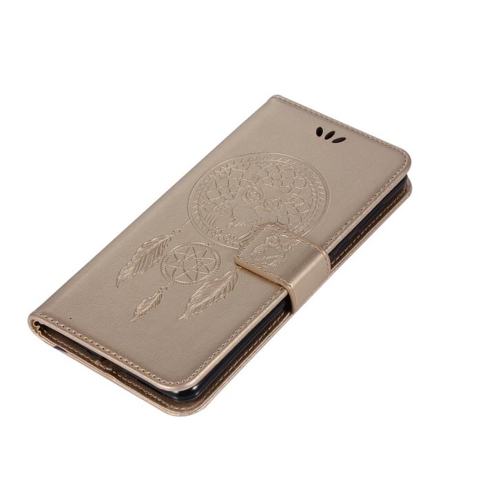 Bild 5,  Xiaomi Redmi 9C Fodral Owl Dream Catcher Guld - Teknikhallen.se