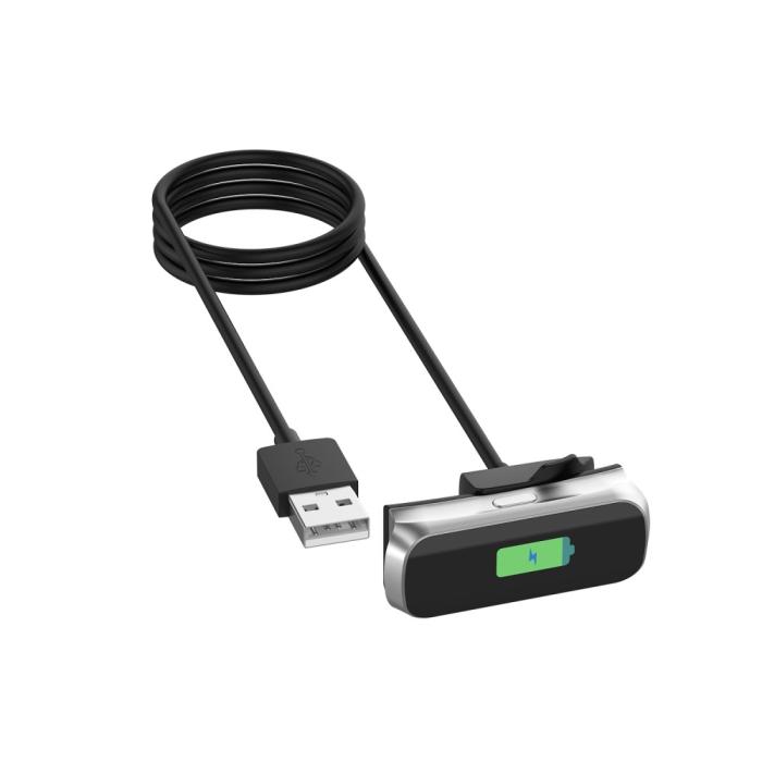 Bild 3,  USB Laddare 100 cm Samsung Galaxy Fit 2 SM-R220 Svart - Teknikhallen.se