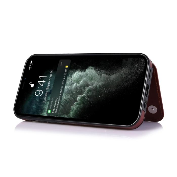 Bild 3,  iPhone 14 Pro Skal Med Kortfack Brun - Teknikhallen.se