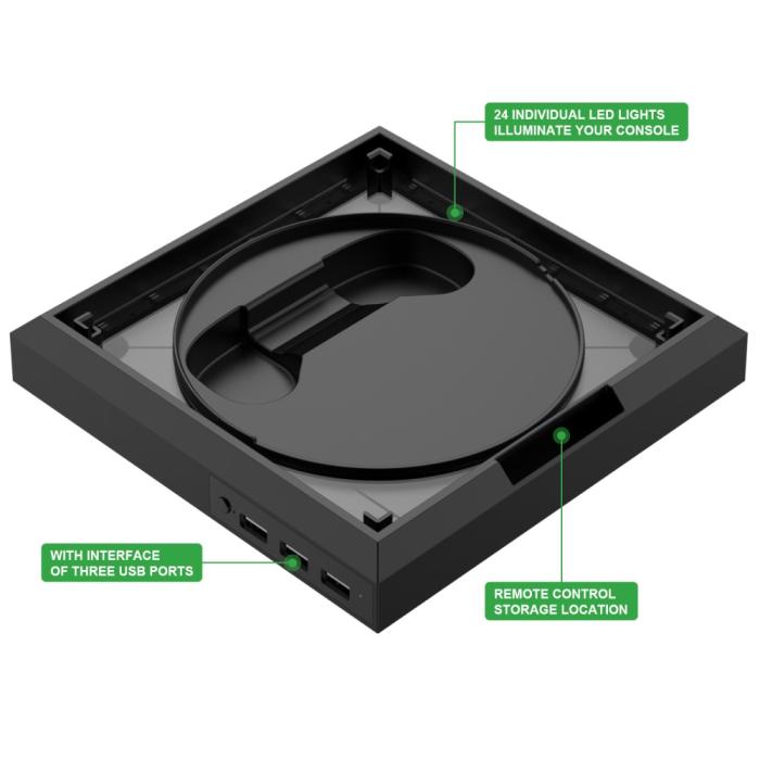 Bild 6,  Xbox Series S/X Laddningsstation RGB Svart - Teknikhallen.se