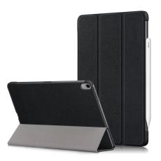  iPad Air 2026-2020 Fodral Tri-Fold Litchi Svart - Teknikhallen.se