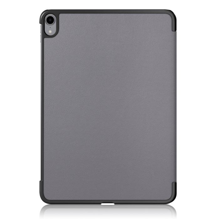 Bild 3,  iPad Air 2026-2020 Fodral Tri-Fold Litchi Grå - Teknikhallen.se
