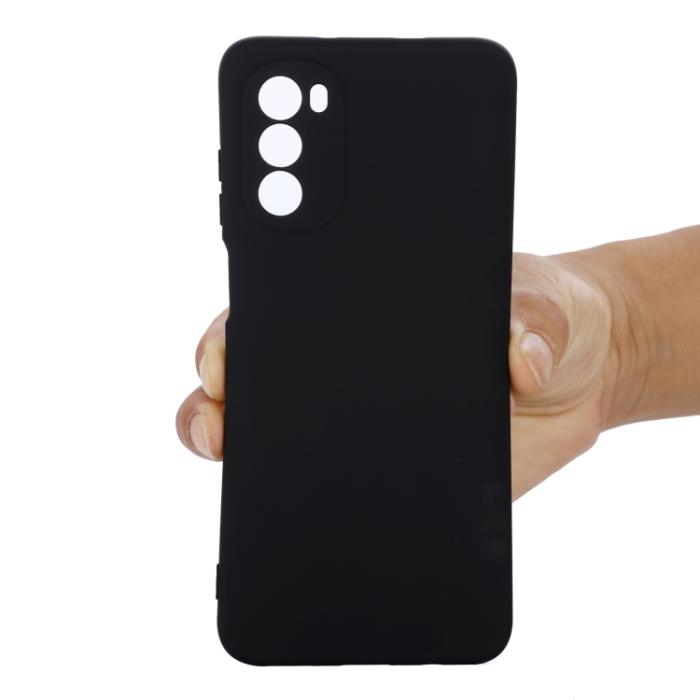 Bild 3,  Motorola Moto G52/G82 Skal Liquid Silikon Svart - Teknikhallen.se