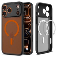 Spigen Spigen iPhone 17 Pro Skal MagSafe Ultra Hybrid Svart / Orange - Teknikhallen.se