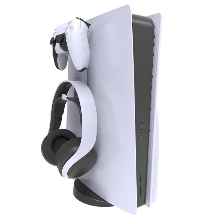 Bild 3,  Fäste För PS5/Xbox X Handkontroll / Headset Vit - Teknikhallen.se