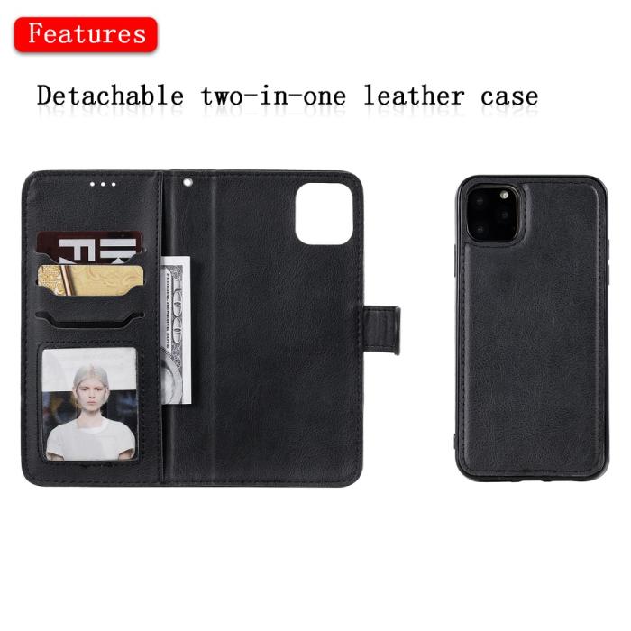 Bild 4,  iPhone 11 Pro Max - Plånboksfodral / Magnet Skal - Svart - Teknikhallen.se
